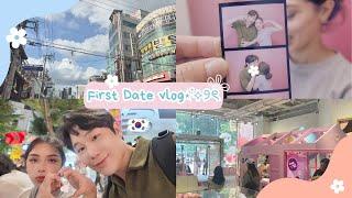 Our First Date in Korea  (International Couple Vlog )