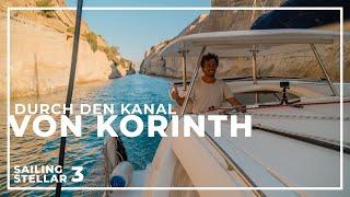 Mit dem Segelboot durch den Kanal von Korinth, von Patras bis Korfu.