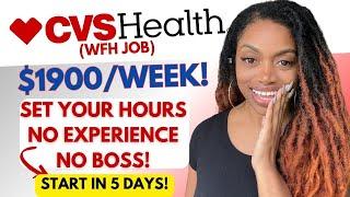 CVS Remote Job Will Pay You $1900/WK I NO Interviewing NO Experience I Work From Home Jobs