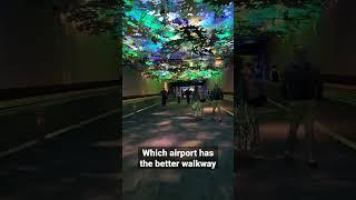 Which airport has the better walkway: ATL between A-B or ORD between B-C?