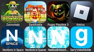 Zoonomaly Mobile,Garry's  Mod Mobile,Dark Riddle,Roblox,Nextbots In Space,Nextbots Playgrdoud