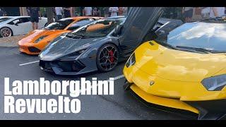 THREE Lamborghini Revueltos were at the car show!!!