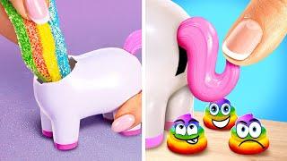 WOW! It's CANDY UNICORN POO  *BIG VS SMALL ASMR SWEETS*