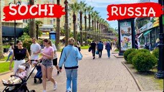 RUSSIA SOCHI 2023/ walk along Navaginskaya str./ 4K UHD