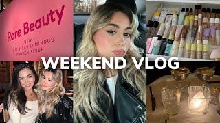 EVENTFUL WEEKEND VLOG  rare beauty event, organizing, catching up & Christines bday dinner