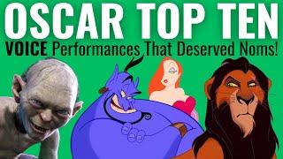 Top 10 Voice Performances That Deserved Oscar Nominations!