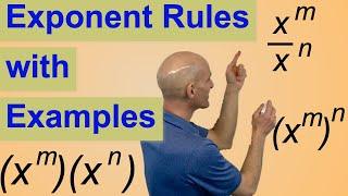 Exponent Rules with Examples