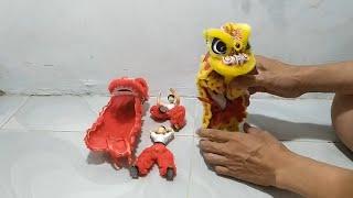 Tambahan pengikat pinggang pada pemain barongsai | Lion dance figure