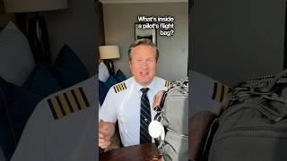 WHAT’S IN A PILOT’S FLIGHT BAG? #airlinepilot #pilot #travel #traveltips #travelhacks