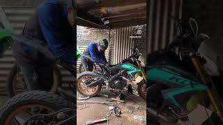 Modifikasi vixion / xabre / r15 menjadi supermoto / trail #supermoto #trail #vixionmodifikasi