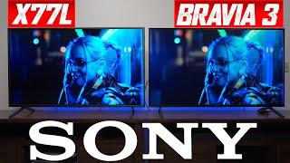 Sony X77L vs Bravia 3 - Which TV Will BLOW YOUR MIND in 2025?