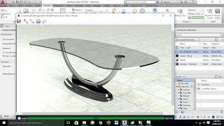 3D Modeling - Desk Table Tutorial - AutoCAD 2018