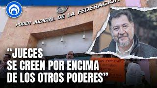 Fernández Noroña asegura que las protestas contra la Reforma Judicial es un puñado de personas