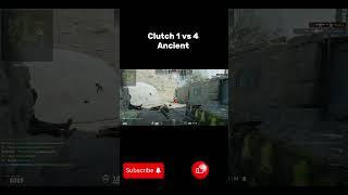 Clutch 1 vs 3 Ancient #1 #cs2 #counterstrike #clutch #ancient