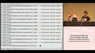 DEFCON 16: Predictable RNG in the vulnerable Debian OpenSSL package, the What and the How