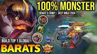 BARATS BEST BUILD 2024 | BUILD TOP GLOBAL BARATS GAMEPLAY | MOBILE LEGENDS