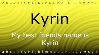 Here I will teach you how to pronounce 'Kyrin' with Zira.mp4