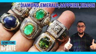 GEMSTONES UPDATE 13072024 - BLACK WHITE DIAMOND CINCIN BERLIAN EMERALD COLOMBIA BLUE BLACK SAPPHIRE