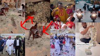 Davido & Chioma wedding see dollars that was sprayed .. Money na water