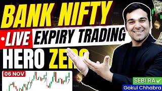 06 November Live Trading | Bank Nifty Expiry - Hero Zero Trade #trading #banknifty