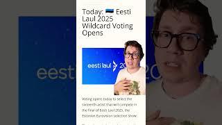 UPDATES ABOUT ESTONIAS NATIONEL SELECTION - THE VOTING FOR THE WILDCARD 16TH SONG IS OPEN #ESC2025