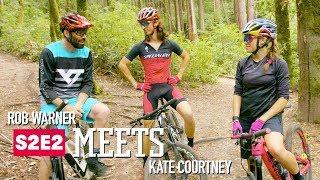 Rob meets mountain biker Kate Courtney.
