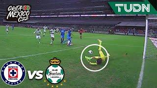 ¡DE LOCURA! Acevedo tapa penal y contraremates | Cruz Azul 0-1 Santos | Grita México C22 - J7 | TUDN