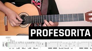 Profesorita Cover - TAB para Guitarra - Tutorial Oficial 2022 - Guitarra Peruana