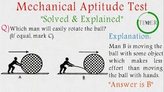 Mechanical Aptitude Test 2 | Solved & Explained | Mechanical Comprehension Test |