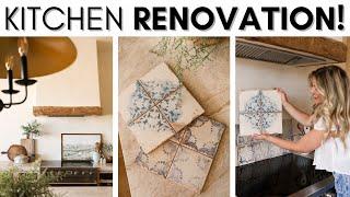RENOVATING OUR KITCHEN || PICKING OUT OUR BACKSPLASH TILE || RUSITC MODERN KITCHEN IDEAS