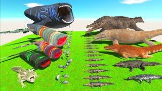 King of Water - Bloop of Evolution VS Mosasaurus of Evolution - Animal Revolt Battle Simulator