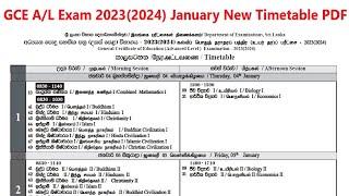 New AL Time Table 2023 to be held on January 2024