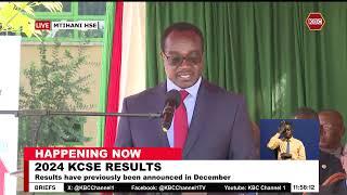 Education CS Julius Ogamba's Full Speech During the Release of 2024 KCSE