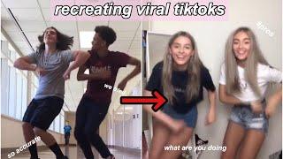 RECREATING VIRAL TIKTOKS | Em and Loz