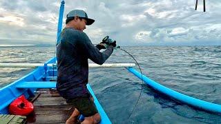 LAGI GULUNG PE TIBA-TIBA DITARIK IKAN BESAR !!!