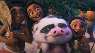 FUNNY PUA AND HEIHEI SCENE IN MOANA 2