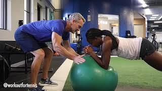 Coco gauff Training