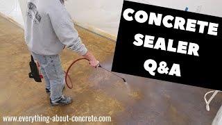 Concrete Questions - All About Concrete Sealers