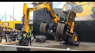 New JCB Hydradig Wheel Excavator Show At Bauma Expo 2016