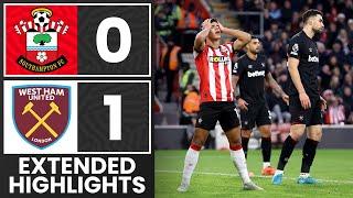 EXTENDED HIGHLIGHTS: Southampton 0-1 West Ham United | Premier League