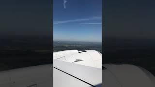 Lufthansa Airplane Taking Off From Munich Germany Airport. See The German Countryside From The Sky.