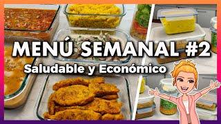  Menú SEMANAL Equilibrado y Familiar #2  Comer BIEN y BAJAR de PESO ES POSIBLE!  Meal Prep