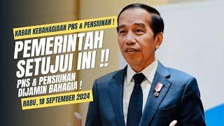 Kabar Kebahagiaan.. Pemerintah Setujui Ini ⁉️Pensiunan & PNS Senyum Lebar ⁉️