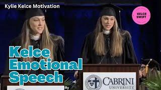 Wow! Kylie Kelce DELIVERS EMOTIONAL SPEECH to final class of Cabrini University graduates