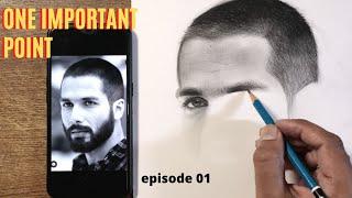 Sabse jarrori realistic shading technique | How to draw Shahid Kapoor