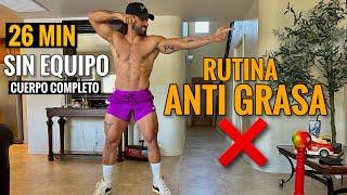 Rutina HIIT ANTI GRASA (26 Minutos) Ejercicio para eliminar la GRASA del cuerpo