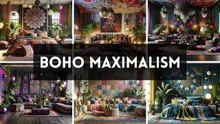 Boho Maximalism Interior Decoration Ideas for 2024