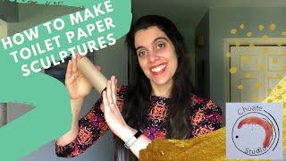 How to Make Toilet Paper Sculpture (Game) | Art with Ms. Choate: Day 20 | #stayhome & create #withme