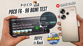 Poco F6 90 FPS BGMI Test After 3.5 Update, Heating & Battery Test | 90 FPS is Back 