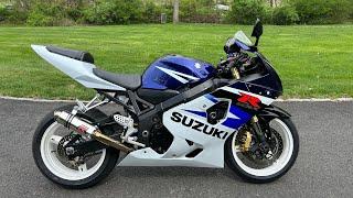 2004 Suzuki GSXR 750 - Start up and Highway Blast